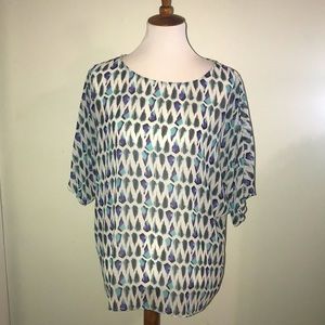 BCBGMaxazria kaftan style top Sz S